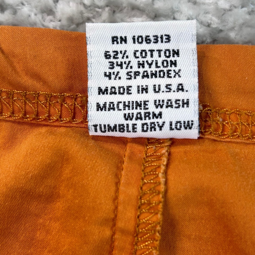 Be Present Agility Pants Womens Medium Orange Wide Leg Crop Yoga Made in USA - Picture 4 of 9